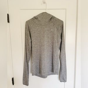 Nike Dri Fit Hooded Long Sleeve Running Top